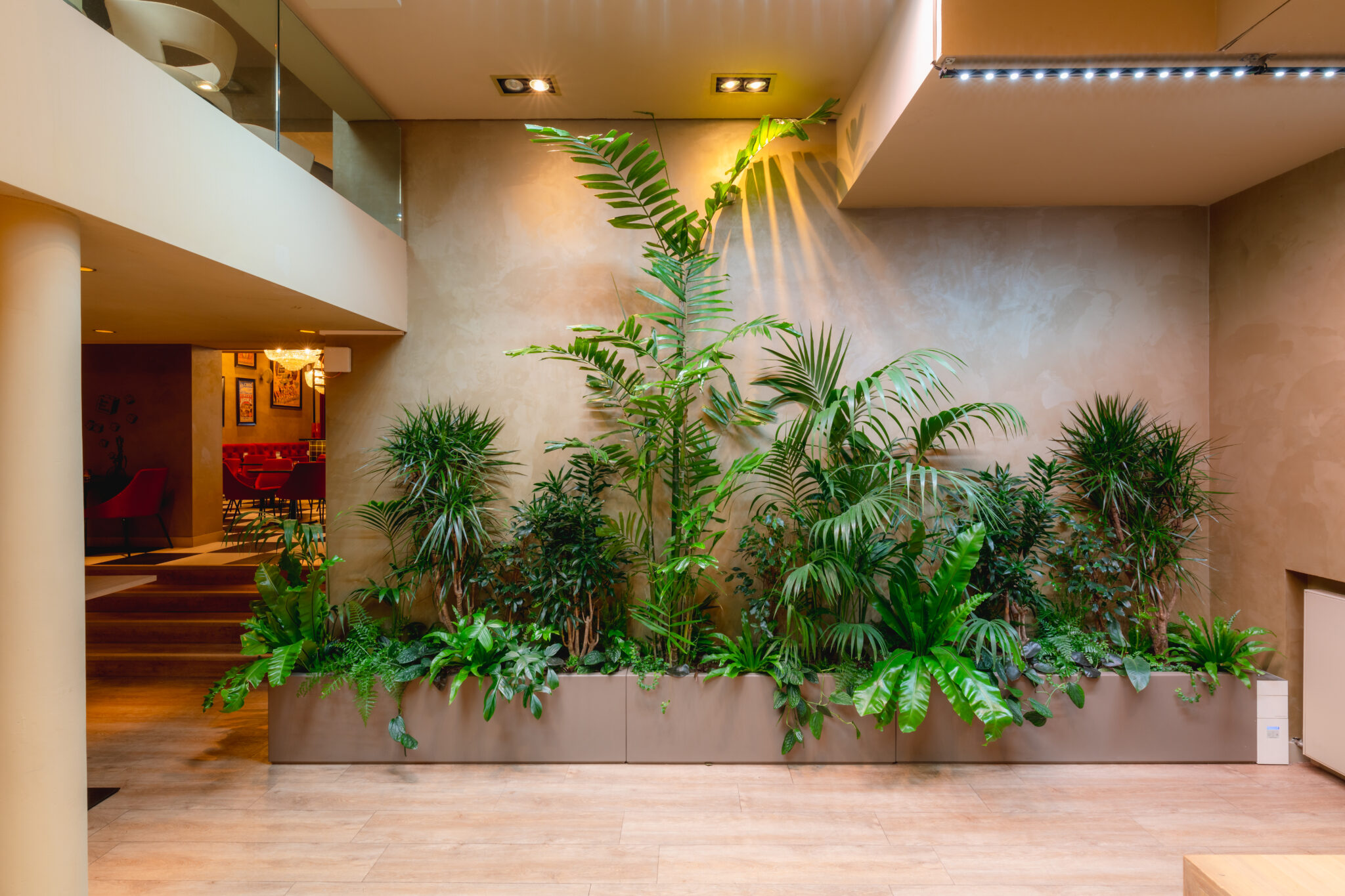 Groene kantoor wand Carré